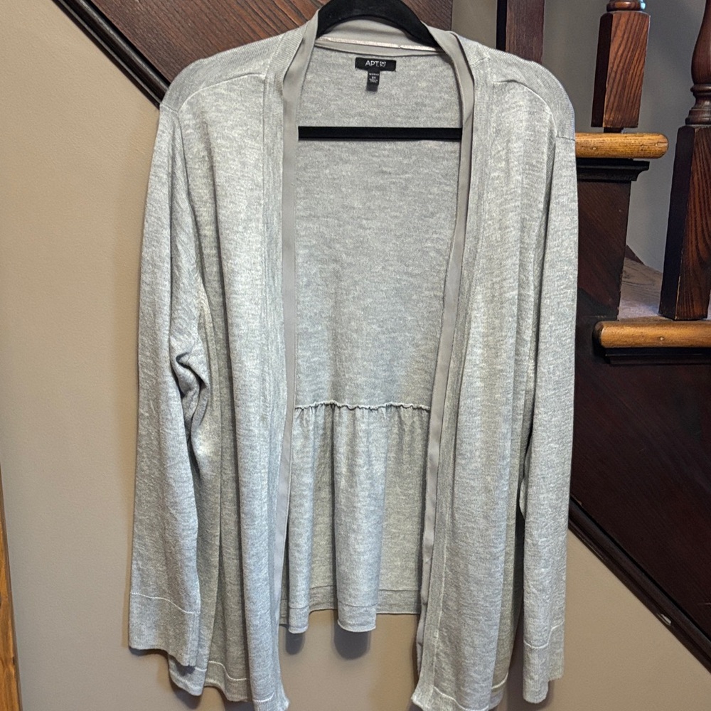 Apt. 9 Women's Light Gray Cardigan